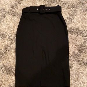 Zara Belted Pencil Skirt